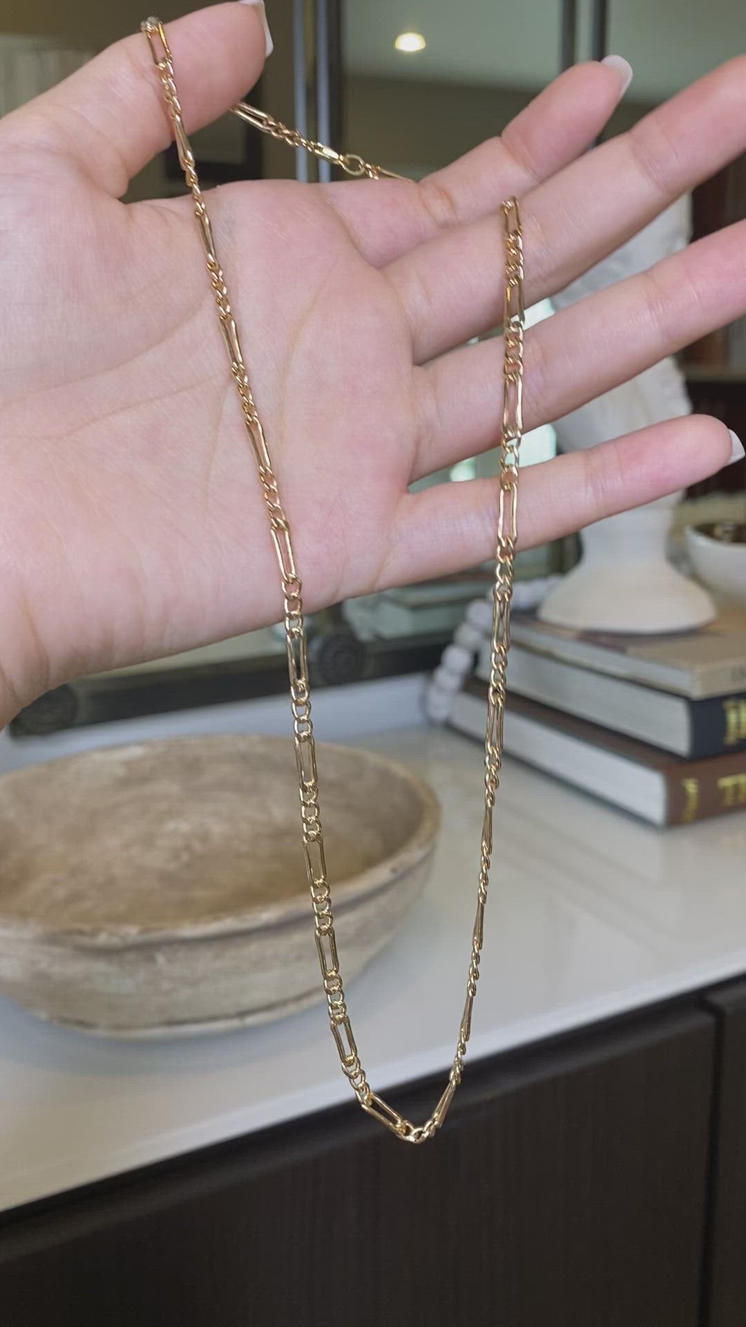 Classic Figaro Chain Necklace | Timeless 14K Gold-Filled Chain